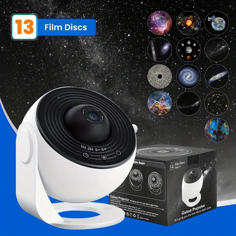 Galaxy Projector with 13 Film Discs – Bring the Universe to Your Room