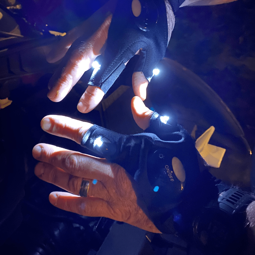 Flashlight Gloves (1 Pair)