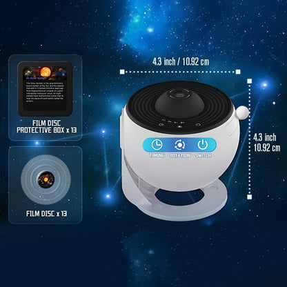 Galaxy Projector with 13 Film Discs – Bring the Universe to Your Room